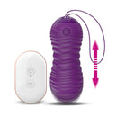 OVO VIBRATÓRIO COM MOVIMENTO PARA CIMA E PARA BAIXO CONTROLE REMOTO ROXO