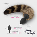 PLUG ANAL COM CAUDA FOXY DELIGHT SILICONE CRUSHIOUS