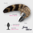 PLUG ANAL COM CAUDA FOXY SILVER METAL CRUSHIOUS