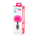 PLUG ANAL DE SILICONE HAPPY RABBIT COM POMPOM ROSA