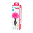 PLUG ANAL DE SILICONE HAPPY RABBIT COM POMPOM ROSA