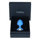 PLUG ANAL AZUL METÁLICO COM BRILHANTE
