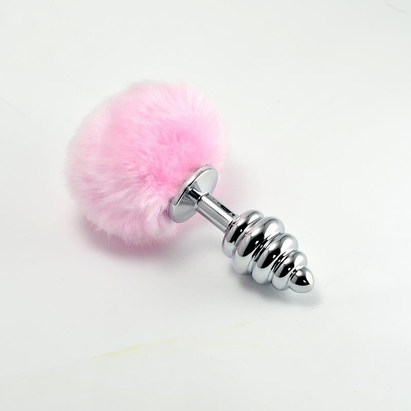 plug anal de coelhinho Plug anal cauda de coelho branco - BDSM Brazil main image 0
