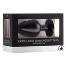 PLUG ANAL DIAMOND BUTT PLUG PRETO