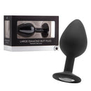 PLUG ANAL DIAMOND BUTT PLUG PRETO