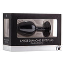 PLUG ANAL DIAMOND BUTT PLUG PRETO
