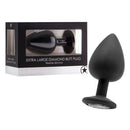 PLUG ANAL DIAMOND BUTT PLUG PRETO