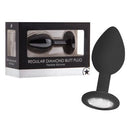 PLUG ANAL DIAMOND BUTT PLUG PRETO