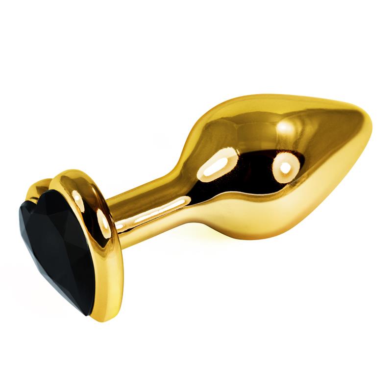 heart shaped anal plug Gold Jewel Anal Plug Butt Plug w/ Diamond Stone Luxury Ass View All  Sizes/Colors main image 1