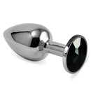 PLUG ANAL METÁLICO COM BRILHANTE TAM. S