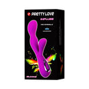 VIBRADOR IMPLUSE COM ESTIMULADOR CLITORIANO RECARREGÁVEL ROXO