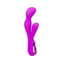 VIBRADOR IMPLUSE COM ESTIMULADOR CLITORIANO RECARREGÁVEL ROXO