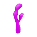 VIBRADOR IMPLUSE COM ESTIMULADOR CLITORIANO RECARREGÁVEL ROXO