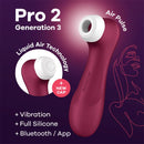 SATISFYER PRO 2 GERAÇÃO 3 LIQUID AIR VIBRAÇÃO SATISFYER APP CONNECT