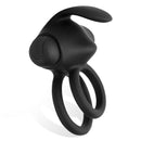 ANEL VIBRATÓRIO RECARREGÁVEL PRETO DE SILICONE