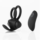 ANEL VIBRATÓRIO RECARREGÁVEL PRETO DE SILICONE