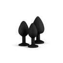 PLUG ANAL DIAMOND BUTT PLUG PRETO