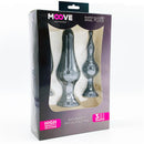 KIT COM 3 BUTT PLUGS BLACK