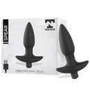 PLUG ANAL PRETO COM VIBRAÇÃO E CARREGADOR USB