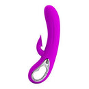 VIBRADOR NICOLA COM ESTIMULADOR CLITORIANO RECARREGÁVEL