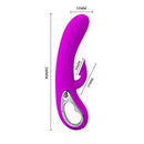 VIBRADOR NICOLA COM ESTIMULADOR CLITORIANO RECARREGÁVEL