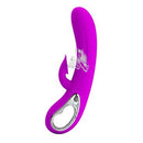 VIBRADOR NICOLA COM ESTIMULADOR CLITORIANO RECARREGÁVEL