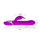 VIBRADOR COM FUNÇÃO INSUFLÁVEL PRETTYLOVE 23,7 CM
