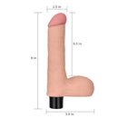 VIBRADOR REALISTICO COM TESTICULOS SOFTEE 8" FLESH