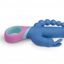 VIBRADOR COLORIDO TRIPLE RABBIT RECARREGÁVEL
