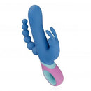 VIBRADOR COLORIDO TRIPLE RABBIT RECARREGÁVEL