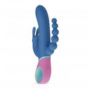 VIBRADOR COLORIDO TRIPLE RABBIT RECARREGÁVEL
