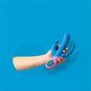 VIBRADOR COLORIDO TRIPLE RABBIT RECARREGÁVEL