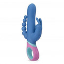VIBRADOR COLORIDO TRIPLE RABBIT RECARREGÁVEL