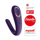 VIBRADOR PARA CASAL SATISFYER DOUBLE CLASSIC COM CARREGADOR USB