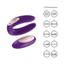 VIBRADOR PARA CASAL SATISFYER DOUBLE PLUS REMOTE COM COMANDO E CARREGADOR USB