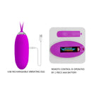 OVO VIBRATÓRIO JULIA COM COMANDO REMOTO USB