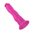 VIBRADOR DE SILICONE ROSA COM VENTOSA