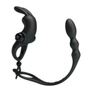 ANEL COM VIBRAÇÃO PRETTYLOVE COM CORRENTE ANAL DESMONTÁVEL