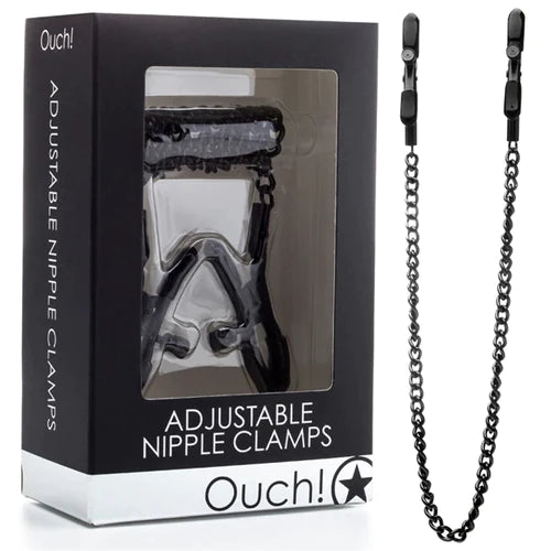 PINÇAS PARA MAMILOS OUCH! ADJUSTABLE NIPPLE CLAMPS