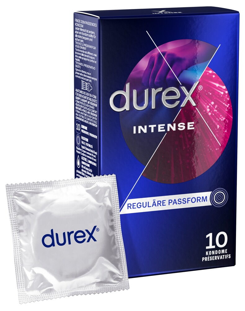 PRESERVATIVOS - DUREX INTENSE ORGASMIC 10 UNID