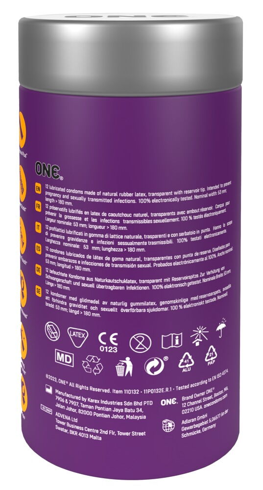 PRESERVATIVOS ONE MIX DE 6 VARIEDADES 12 UNIDADES