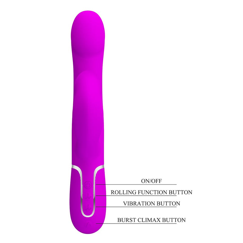 VIBRADOR PRETTYLOVE FALIN COM BOLAS INTERNAS USB