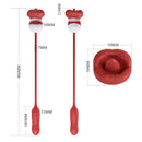 ASHLYNN ESTIMULADOR CLITORIS DE LÍNGUA E UM  MINI PÉNIS COM VIBRAÇÃO USB