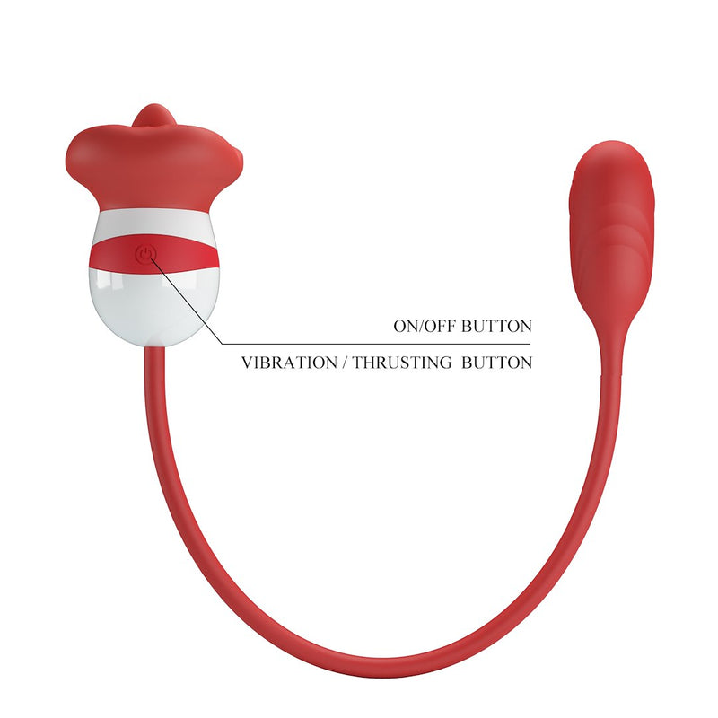 ALIYAH ESTIMULADOR CLITORIS DE LÍNGUA E MINI BOLA COM VIBRAÇÃO USB