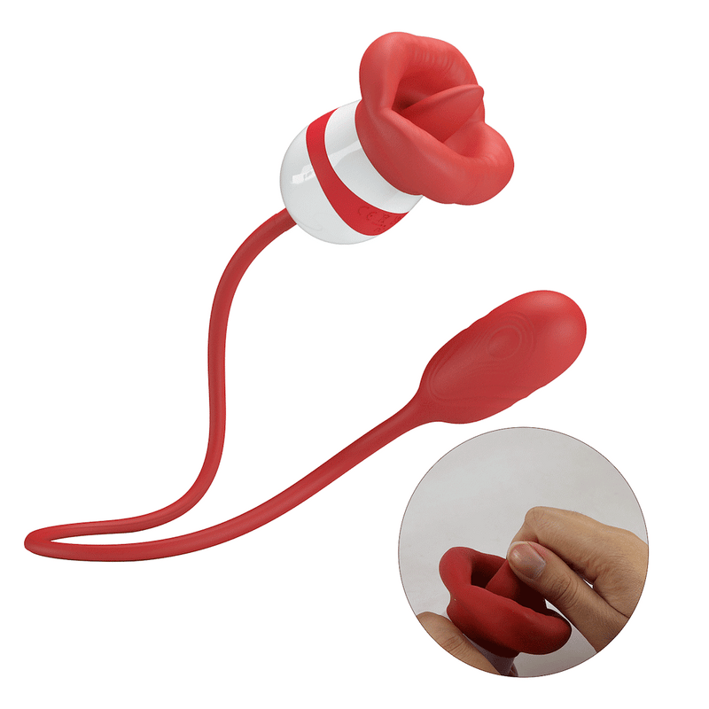 ALIYAH ESTIMULADOR CLITORIS DE LÍNGUA E MINI BOLA COM VIBRAÇÃO USB