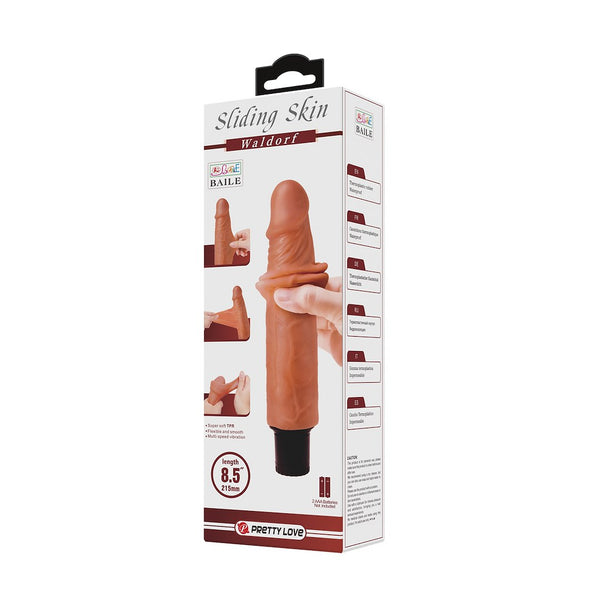 VIBRADOR REALISTICO SLIDING SKIN WALDORF