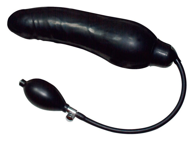 DILDO INSUFLÁVEL BLACK LATEX