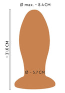 PLUG ANAL BIG SOFT LARANJA 21 CM