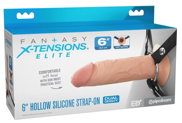 STRAP-ON OCO EM SILICONE - 6´  - 16,5 CM