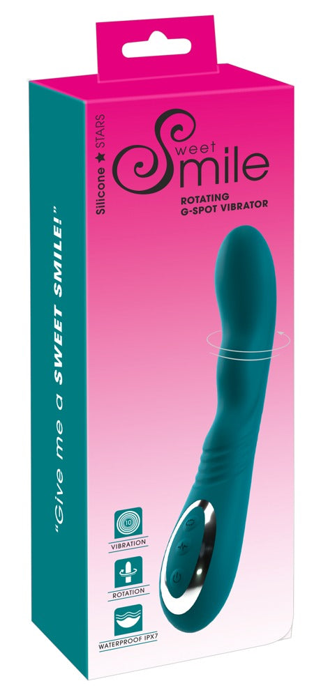 VIBRADOR COM ROTAÇÃO E ESTIMULAÇÃO PONTO G